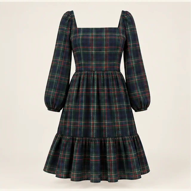 Solstice Tartan Dress — product overview