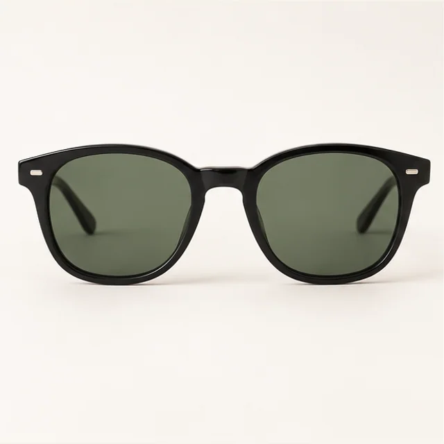 Meadow Green and Black Glasses — product overview