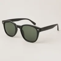 Meadow Green and Black Glasses