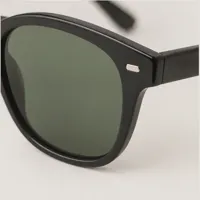 Meadow Green and Black Glasses