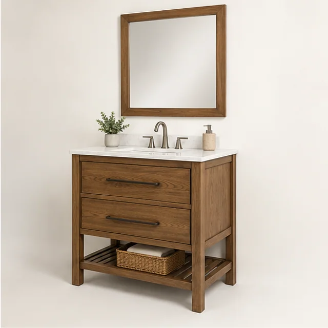 Ridgewood Vanity with Mirror — detail view