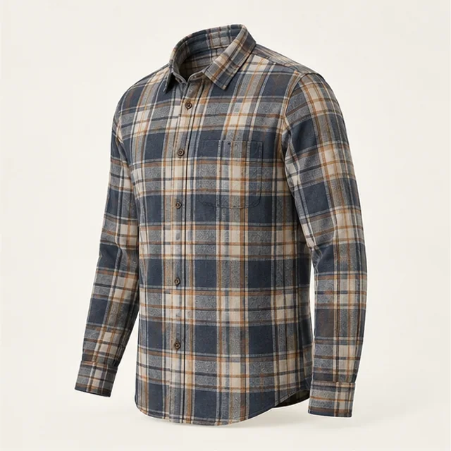 Trail Plaid Overshirt — detail view