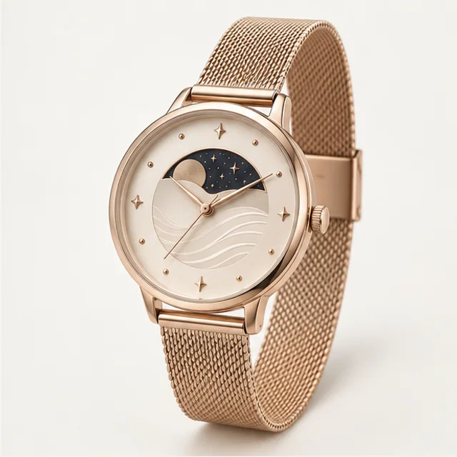 Luna Phase Dress Watch — detail view