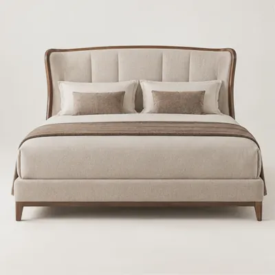 Haven Oak Platform Bed — view 1