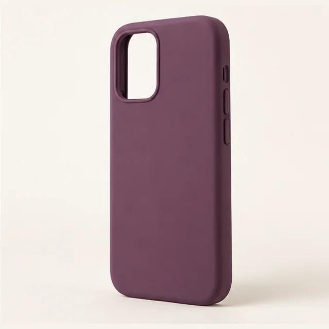 Plum Soft-Touch Phone Case — detail view